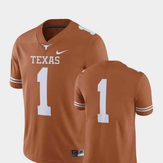Men Texas Longhorns 1 Texas Orange College Football Limited Jersey